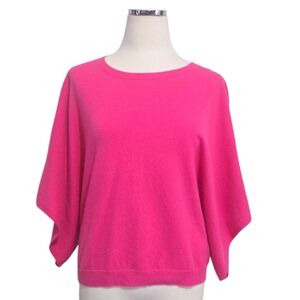 Stitch & Needle Dropped Shoulder Pink Cashmere Sweater Size Medium Soft Casual